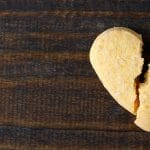 Broken shortbread heart