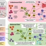 Covid and the effect of the diet infographic